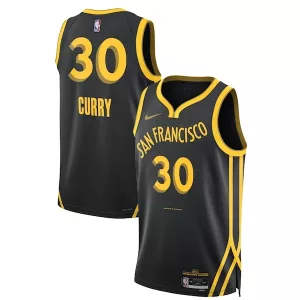 Stupendo Robusto Stephen Curry Golden State Warriors Nike Unisex 2023/24 Swingman Jersey Black City Edition per i Fan Veri