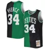 Stupendo Sofisticato Ottimo Paul Pierce Boston Celtics Hardwood Classics 2007/08 Split Swingman Jersey Black/Kelly Green per i Fan Veri