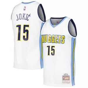Stupendo Versatile Moderno Nikola Jokic Denver Nuggets 2016/17 Throwback Swingman Jersey White per i Fan Veri