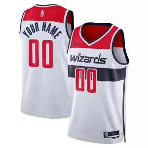 Stupendo Washington Wizards Nike Unisex Swingman Custom Jersey White Association Edition per i Fan Veri