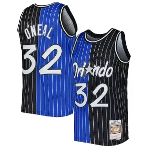 Trendy Carino Shaquille O'Neal Orlando Magic Hardwood Classics 1994/95 Split Swingman Jersey Blue/Black per i Fan Veri