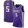 Trendy De'Aaron Fox Sacramento Kings Nike Unisex Swingman Jersey Icon Edition Purple per i Fan Veri