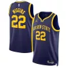 Trendy Duraturo Lussuoso Andrew Wiggins Golden State Warriors Jordan Brand Unisex Swingman Jersey Statement Edition Navy per i Fan Veri