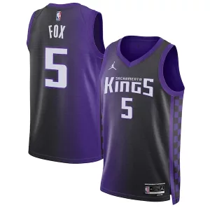 Trendy Eccezionale Cool De'Aaron Fox Sacramento Kings Jordan Brand Unisex Swingman Jersey Statement Edition Purple per i Fan Veri
