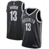 Trendy James Harden Brooklyn Nets Nike 2020/21 Swingman Jersey Black Icon Edition per i Fan Veri