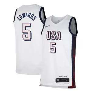 Trendy Lussuoso Gorgeous Anthony Edwards Unisex Nike Men's USA Basketball 2024 Swingman Player Jersey White  per i Fan Veri