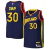 Trendy Moderno Raffinato Stephen Curry Golden State Warriors Nike Swingman Player Jersey City Edition Royal per i Fan Veri