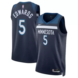 Trendy Prestigioso Anthony Edwards Minnesota Timberwolves Nike Unisex Swingman Replica Jersey Icon Edition Navy per i Fan Veri