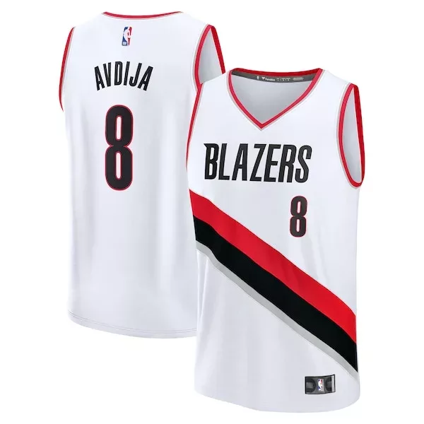Meraviglioso Sofisticato Bellissimo Deni Avdija Portland Trail Blazers Fast Break Replica Player Jersey Association Edition White per i Fan Veri