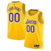 Versatile Los Angeles Lakers Nike 2021/22 Diamond Swingman Custom Jersey Icon Edition Gold per i Fan Veri