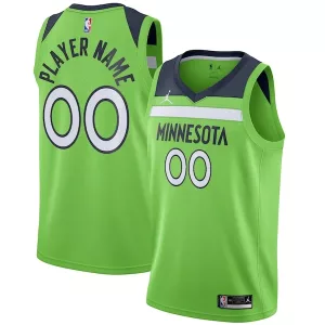 Versatile Pratico Minnesota Timberwolves Jordan Brand Swingman Custom Jersey Statement Edition Green per i Fan Veri