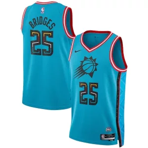 Versatile Prestigioso Mikal Bridges Phoenix Suns Nike Unisex 2022/23 Swingman Jersey City Edition Turquoise per i Fan Veri