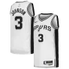 Versatile Stupendo Keldon Johnson San Antonio Spurs Nike Unisex Swingman Jersey Association Edition White/Black per i Fan Veri