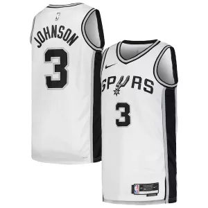 Versatile Stupendo Keldon Johnson San Antonio Spurs Nike Unisex Swingman Jersey Association Edition White/Black per i Fan Veri