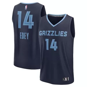 Moderno Versatile Elegante Zach Edey Memphis Grizzlies Youth 2024 NBA Draft Fast Break Player Jersey Icon Edition Navy per i Fan Veri